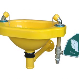 TSB100-Y – Lava-olhos de parede amarelo