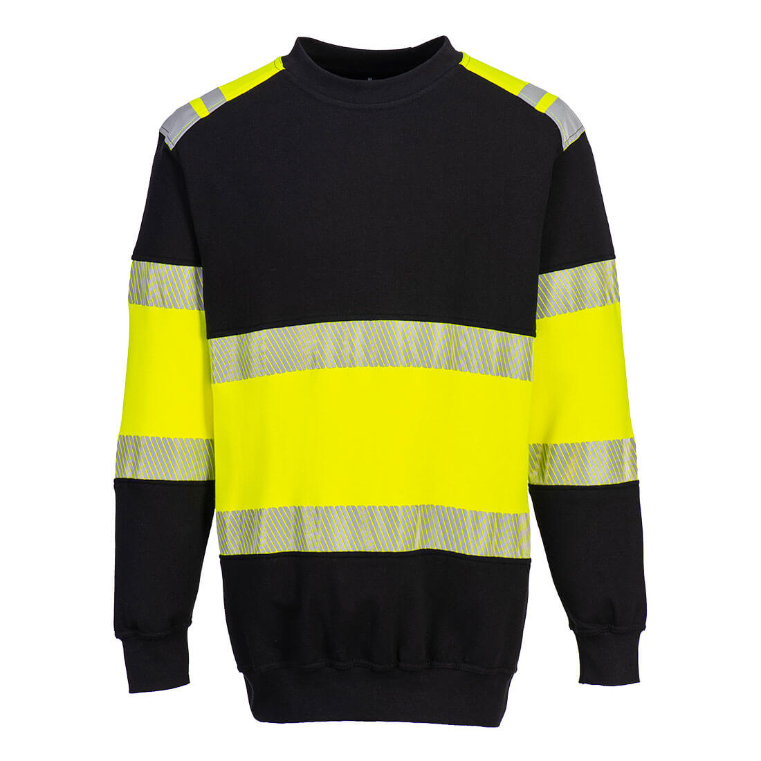FR716 – PW3 H-Vis Class 1 Sweatshirt Amarelo/Preto
