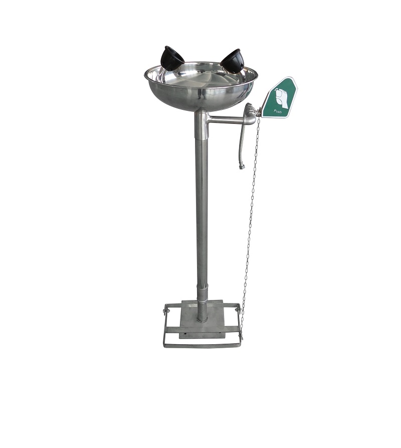 TSSS-E250 – Lava-olhos de pedestal em aço inoxidável