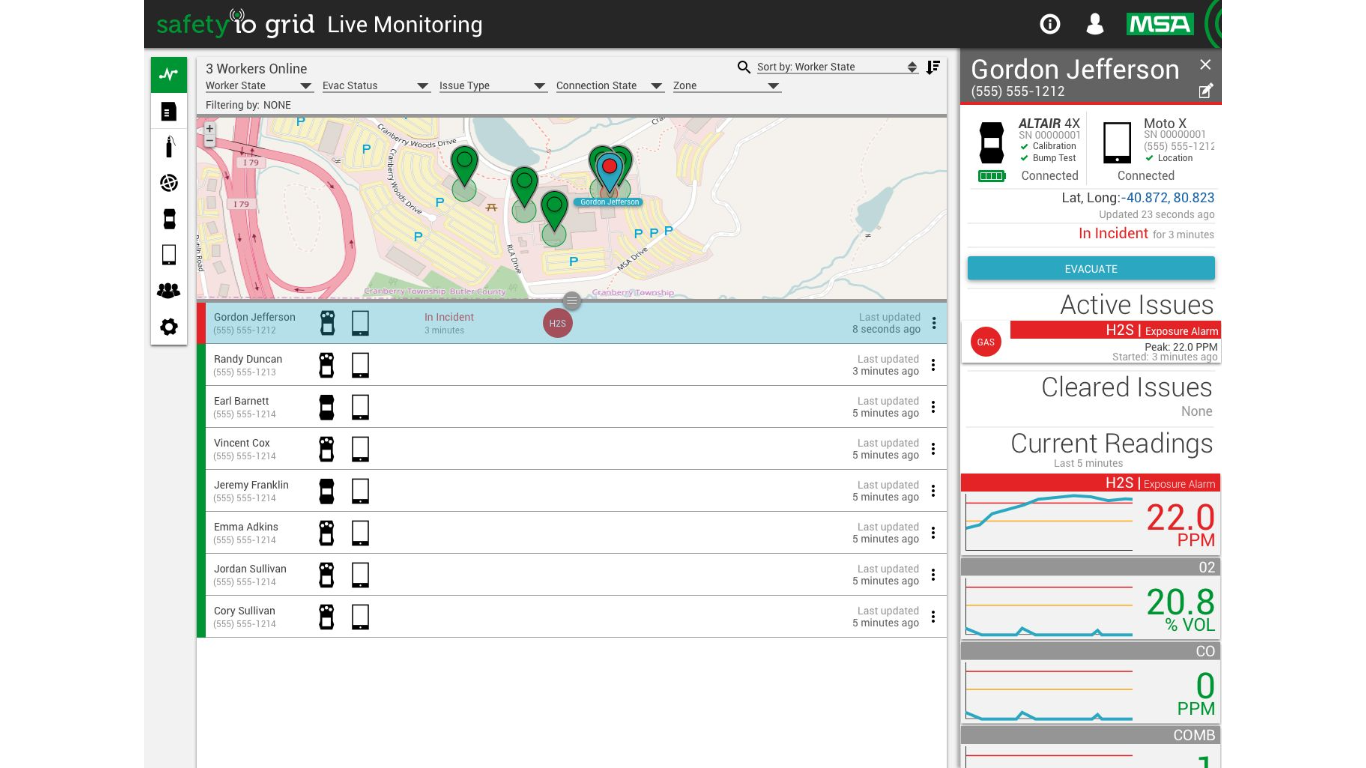 ALTAIR® Grid agora é Safety io Grid Live Monitor
