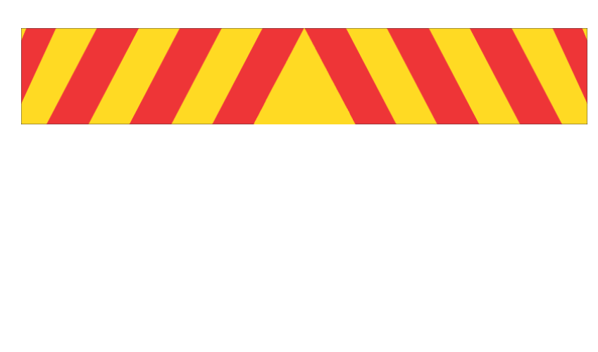 Caminhão Chevron – Amarelo/ Vermelho (Refletivo)